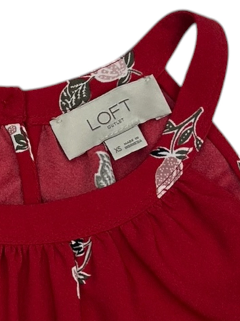 LOFT Women’s Floral Flounce Halter Dress - Picture 10 of 10